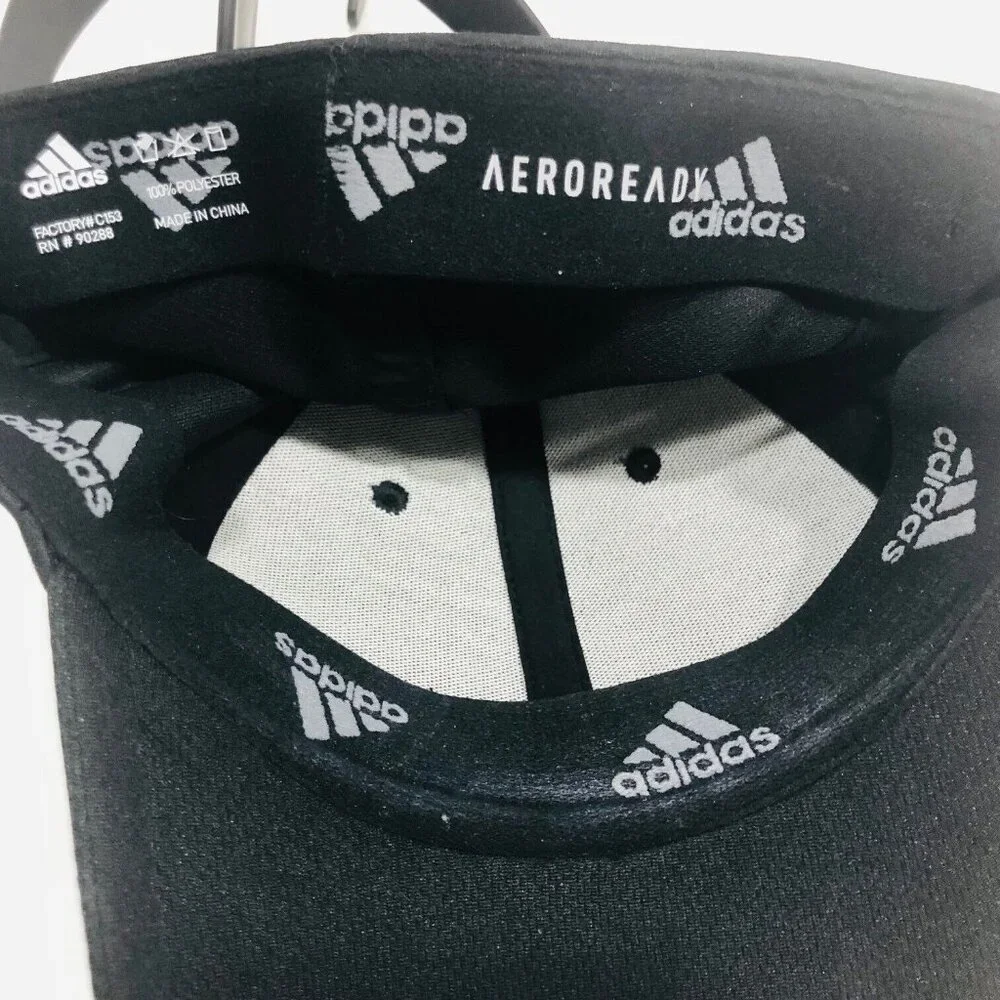 Adidas Aeroready Baseball Cap Black Honeycomb Weave S/M Moisture Wick Athleisure